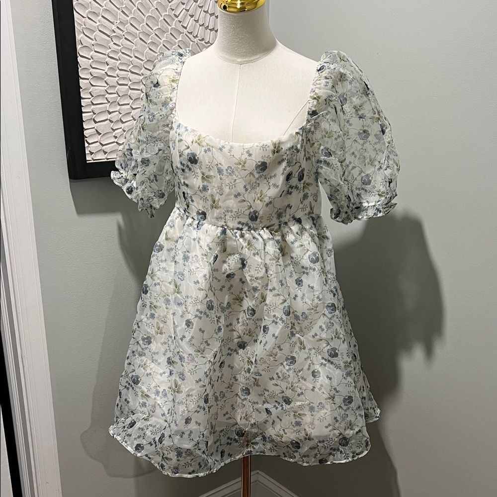 Floral Puff Sleeve Dress